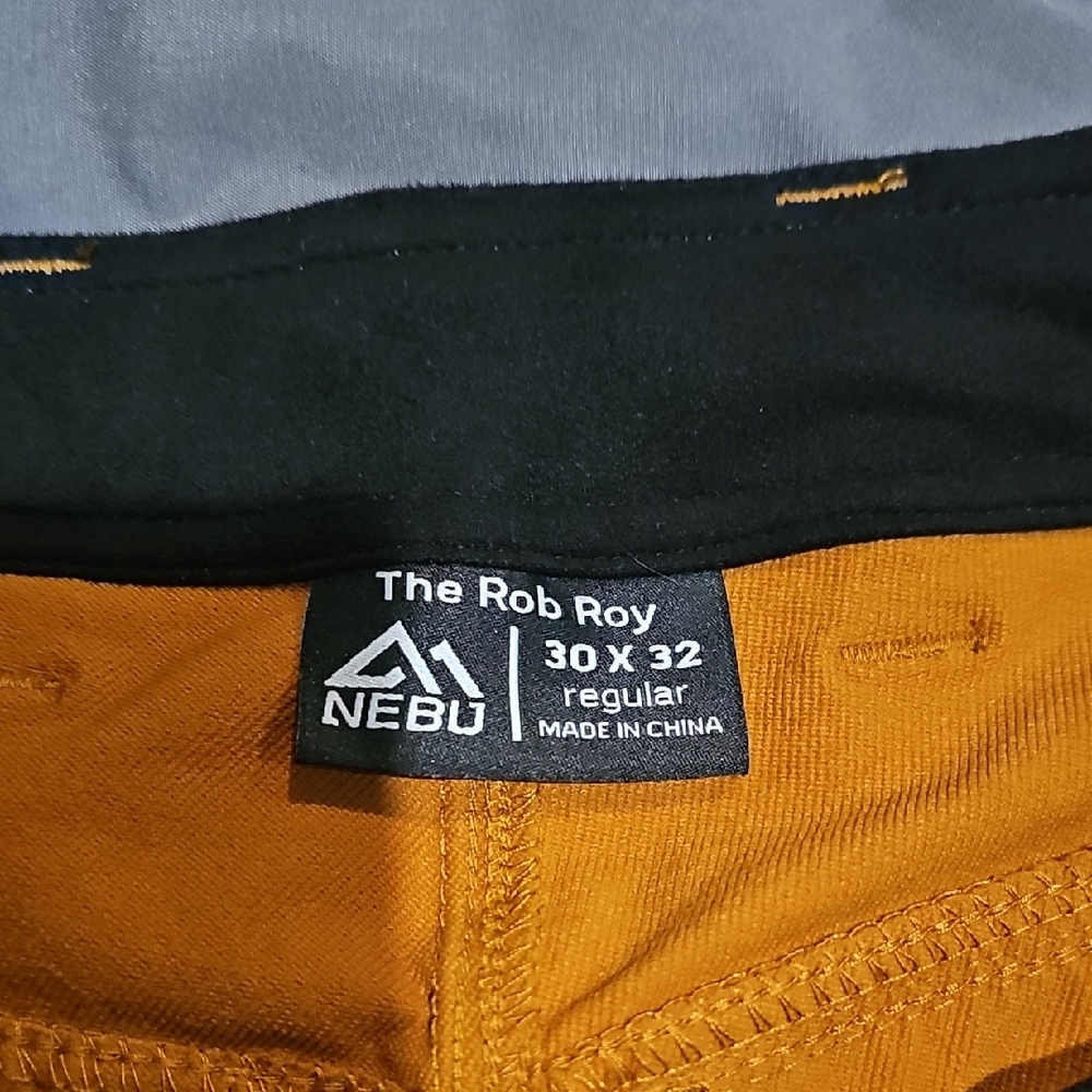 Men's Rustic Orange Cargo Pants - Picture 2 of 6